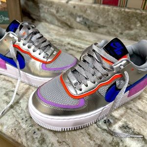 Nike Women's AF1.  Silver.  Size 6.5.